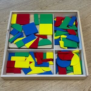 Wooden fraction blocks